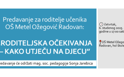 Predavanje: Roditeljska očekivanja